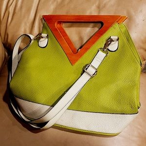 Green leather Handbag